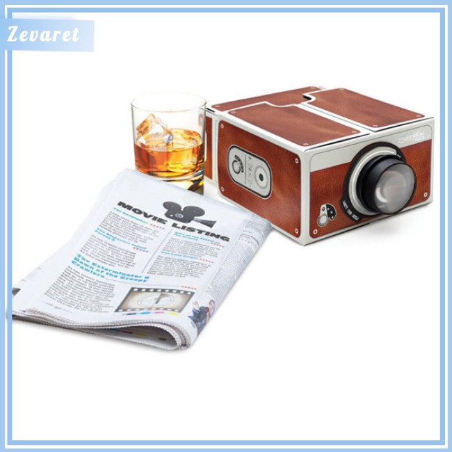 Máy Chiếu 3D Mini Có Đèn Dùng Cho Điện Thoại Di Động