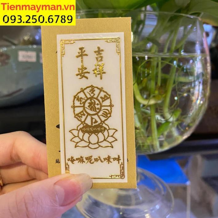 Linh phù LIÊN HOA TRỪ TÀ bình an cát tường dán điện thoại, đẹp ling linh