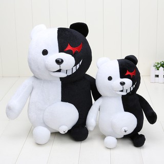 Gấu nhồi bông màu trắng đen dễ thương monokuma black and white Bear School Principal Plush Doll