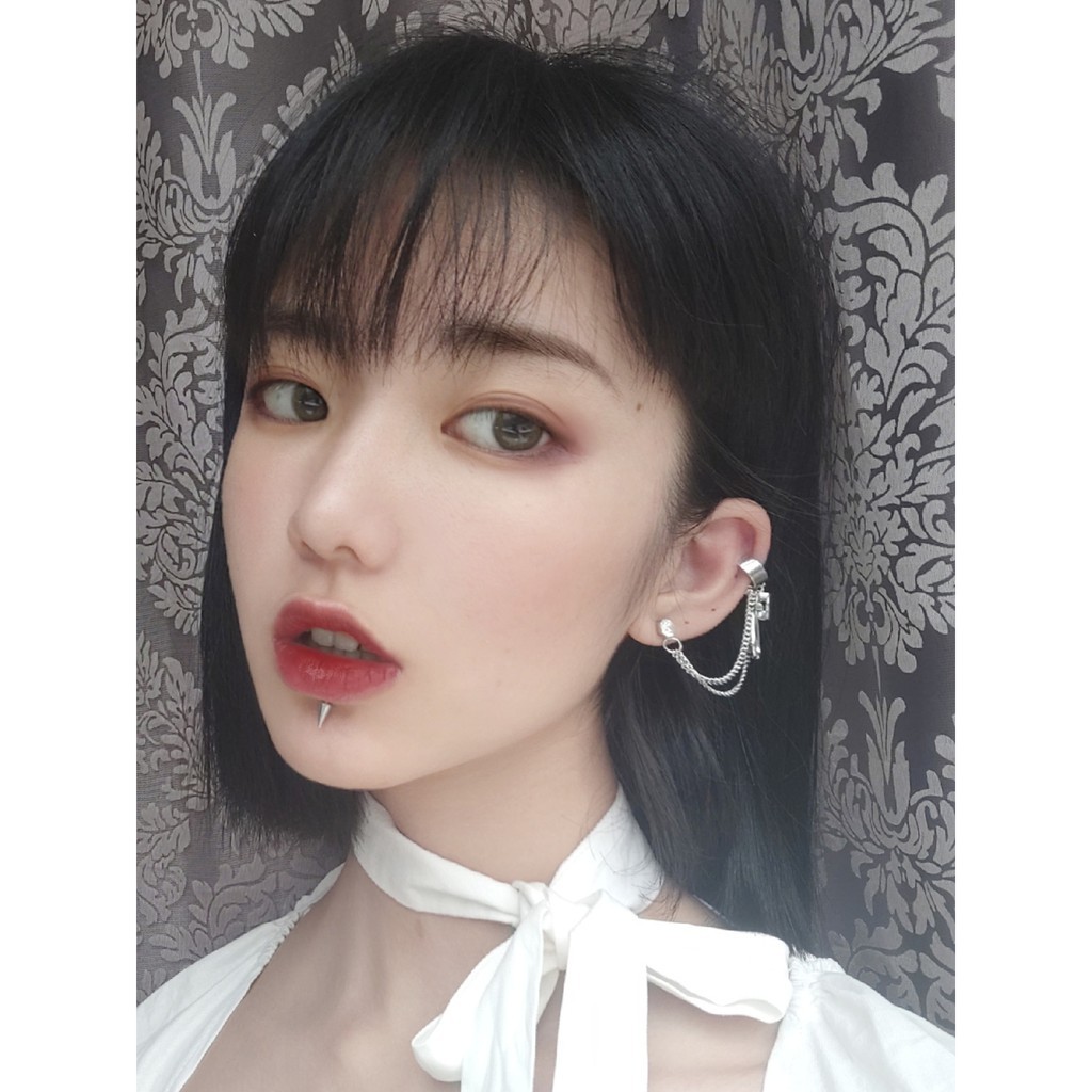 Khuyên Vành Tai Phối Dây Xích Cá Tính Dành Cho Nữ B835