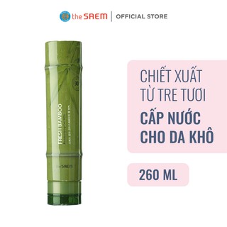 Gel Dưỡng Da Cấp Nước Chiết Xuất Từ Tre Tươi The Saem Fresh Bamboo Soothing Gel 99% 260ml