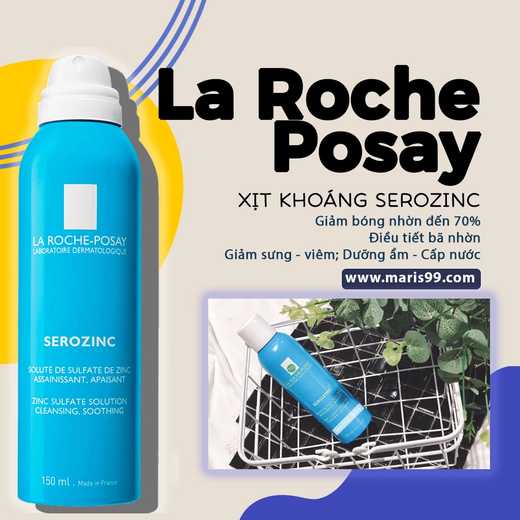 Xịt khoáng da dầu mụn La Roche Posay SEROZINC ( 150mL )