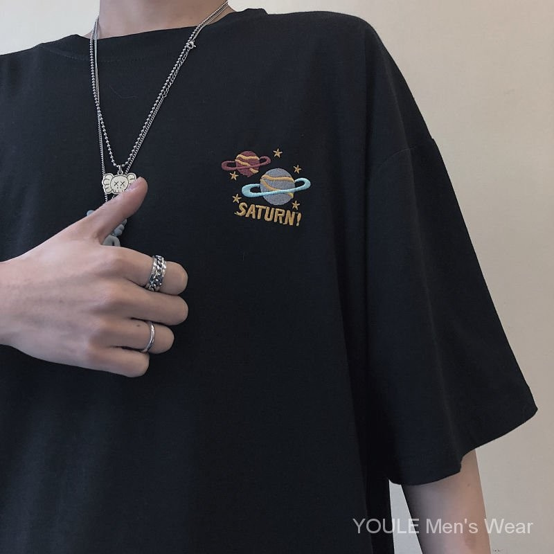 Áo thun ngắn tay dáng rộng in hình Zorb phong cách Hàn Quốc retro dành cho cặp đôi | BigBuy360 - bigbuy360.vn