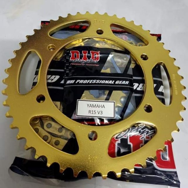 Nhông xích đĩa cho xe Yamaha R15 v3 loại 10li