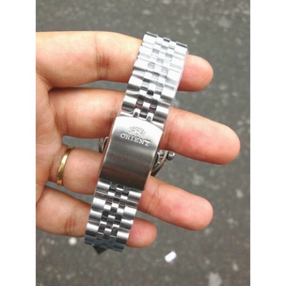 Đồng Hồ Orient Cơ Nam Automatic Dây Thép Đúc Đặc Có Lịch Ngày - Bảo Hành Máy 12 Tháng - Combo Quà Cực Chất