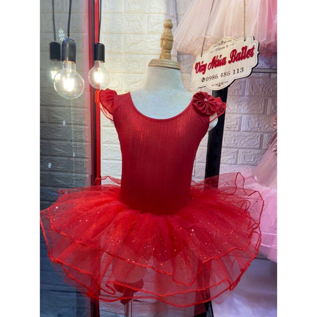 Váy múa tay tiên hoa nhũ sao lấp lánh