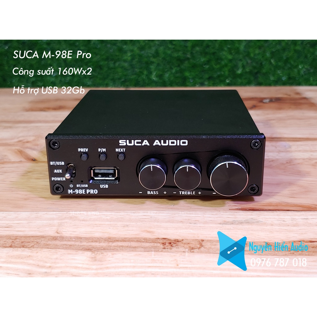 Amply M98E Pro(160Wx2) mới nguyên hộp hãng SUCA Audio (Tặng kèm 4 jack bắp chuối monter)