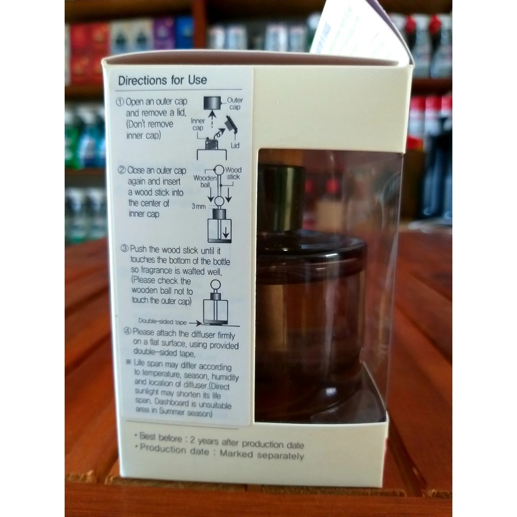 Nước hoa Grasse Hàn Quốc -Nước hoa ô tô tinh dầu Hương Cherry (hộp trắng) 105ml mùi hương dễ chịu