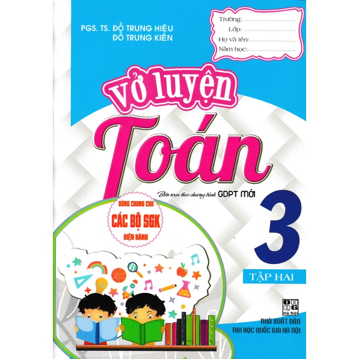 Sách - Combo Vở Luyện Toán Lớp 3 (Dùng Chung Cho Các Bộ SGK Hiện Hành) (Bộ 2 Cuốn)