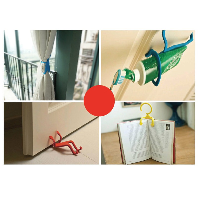 Móc treo giá kẹp điện thoại hình người trên ô tô trong nhà và thư giãn mọi nơi phụ kiện đa năng cho điện thoại