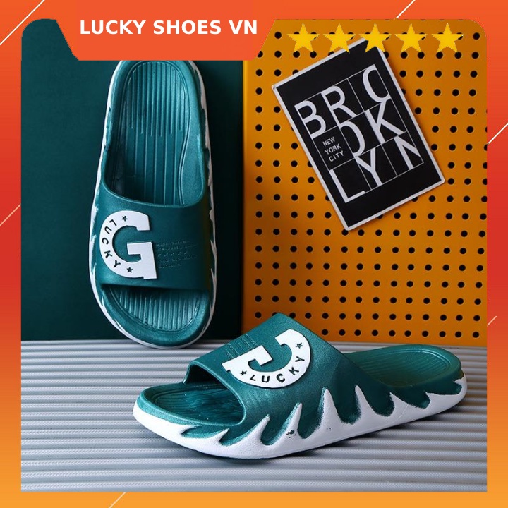 Dép Nam quai ngang chữ G đế êm bền đẹp kiểu dáng thời trang [H31X] - Lucky Shoes VN