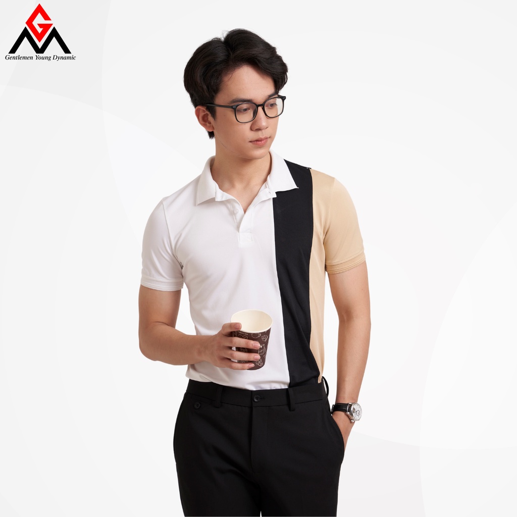 Áo polo nam phối màu trẻ trung, áo thun có cổ chất liệu cotton cá sấu xuất xịn, chuẩn form lịch lãm - GMAP002