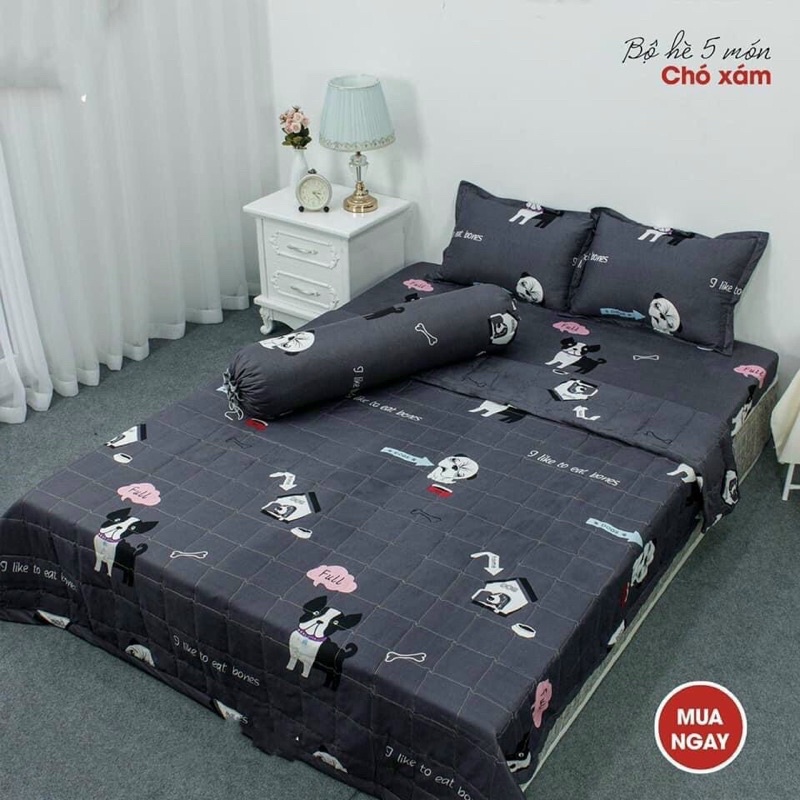 [Xả Kho Giá Gốc ] Bộ ga gối Cotton Poly bo chun M6/M8 drap giường poly, ga trải giường kèm 2 vỏ gối | BigBuy360 - bigbuy360.vn