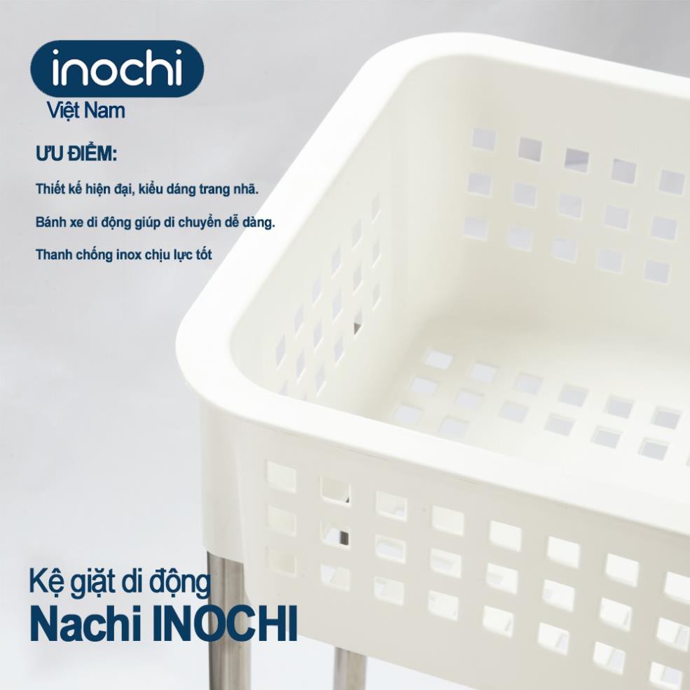 [Tặng Quà]Kệ để đồ giặt di động Nachi INOCHI Nhưa Cao Cấp Chắc Chắn Sang Trọng Gọn Gàng Đựng Được Đồ Nặng Dễ