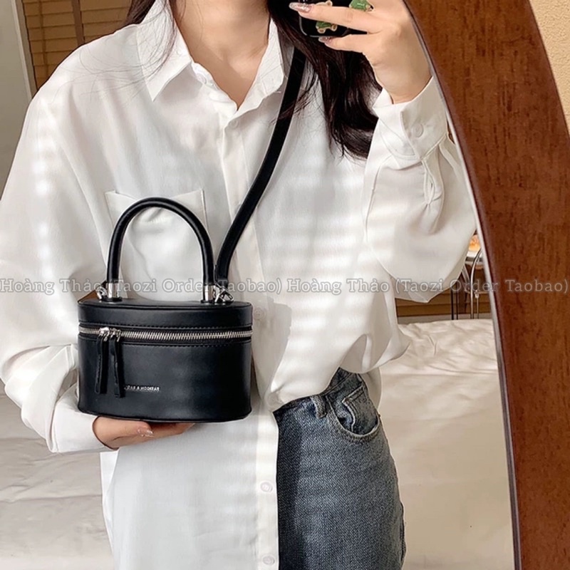 Túi hộp tròn bầu đeo chéo quai xách chất đẹp cao cấp thiết kế màu sắc đơn giản cổ điển xinh mẫu mới ♥️