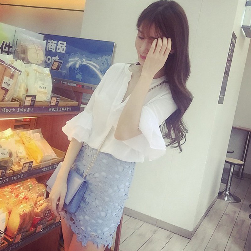 ĐẦM DÁNG ÔM SET ĐỒ NỮ CHÂN VÁY REN KÈM ÁO SƠ MI NGUYÊN SET HÀNG NHẬP QUẢNG CHÂU | BigBuy360 - bigbuy360.vn