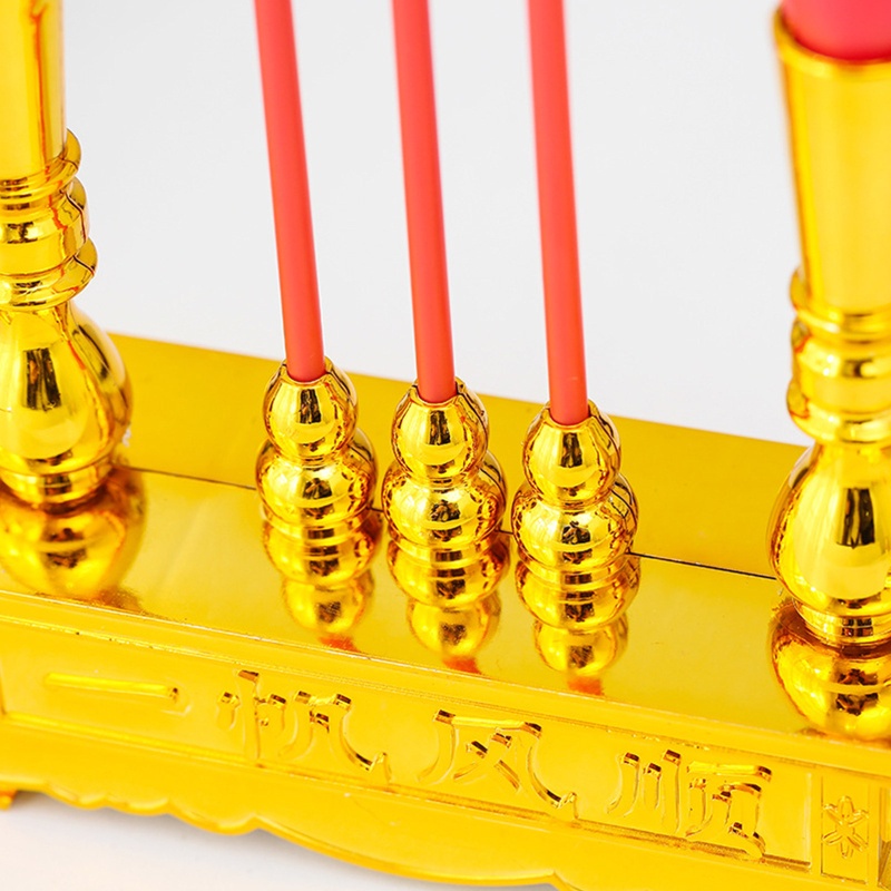 Đèn LED Nến Điện Tử Để Bàn Phong Cách Phật Giáo Trung Hoa Cho Năm Mới