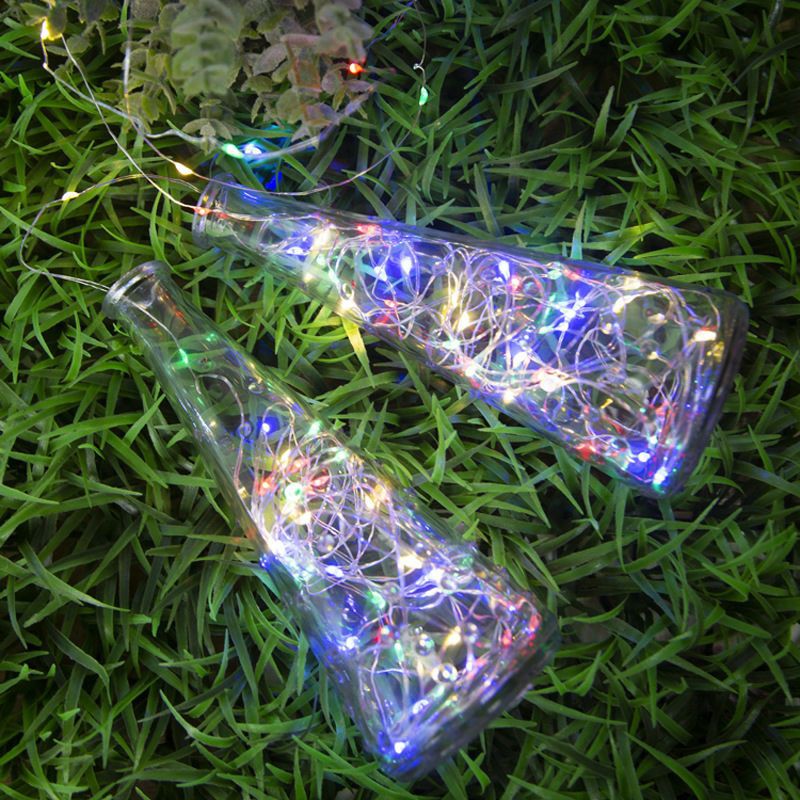 (Pin AA, không kèm pin) Dây đèn led đom đóm Fairy light 2 chế độ nháy, không nháy