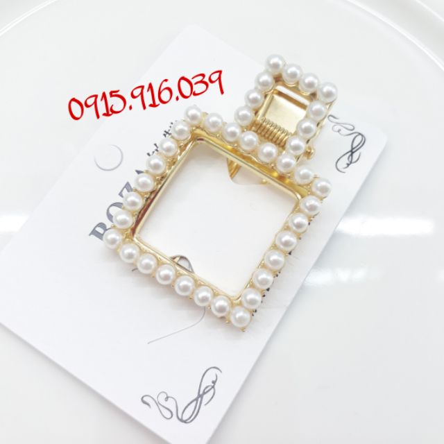 Set 3 Kẹp Tóc Mái Hạt Châu Sang Chảnh Kẹp Mái Cho Bạn Nữ