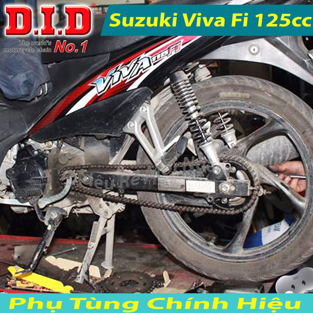 Nhông sên dĩa DID SUZUKI ViVa Fi Sên đen 10ly Thái Lan