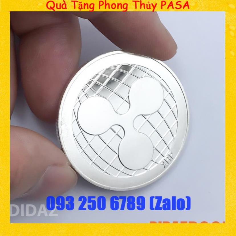 Đồng Xu XRP Ripple, Bitcoin mạ vàng, bạc làm đồ lưu niệm, sưu tầm, trang trí phòng làm việc, quà tặng khách hàng