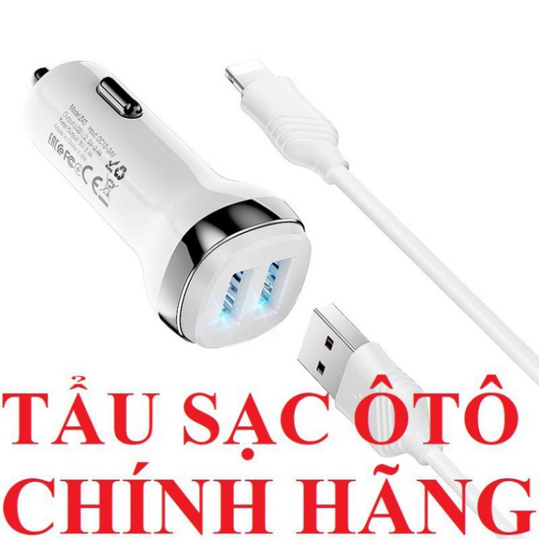 Tẩu Sạc Oto Chính Hãng Hoco Z40 2 cổng USB