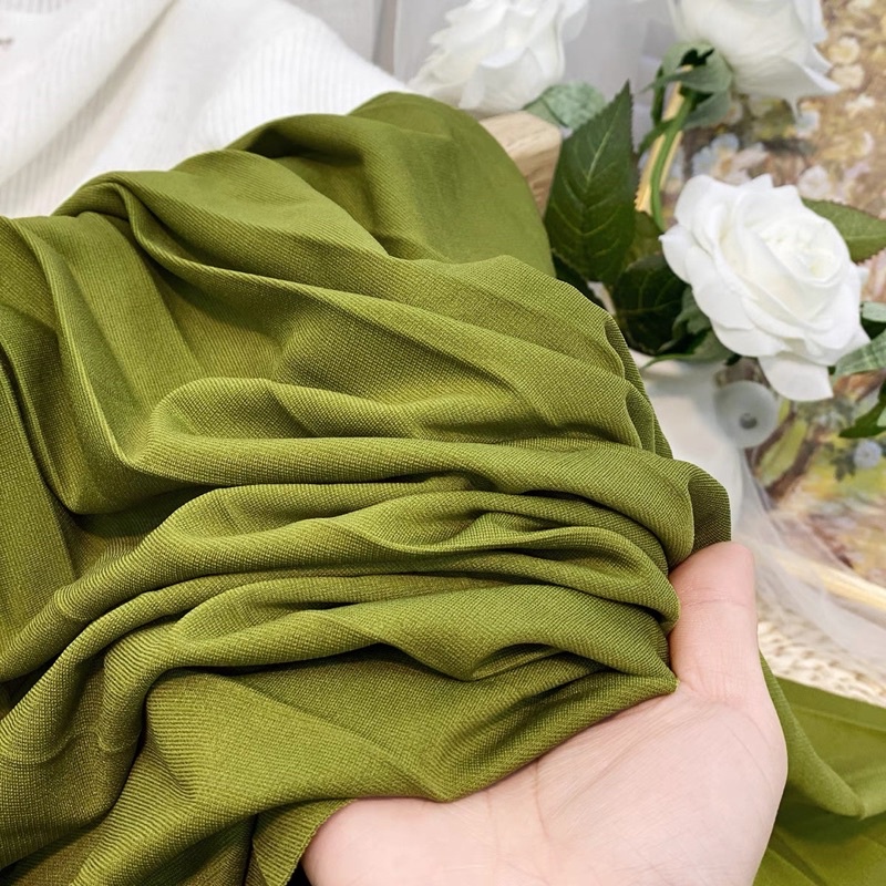 Chân váy midi cạp chun ko