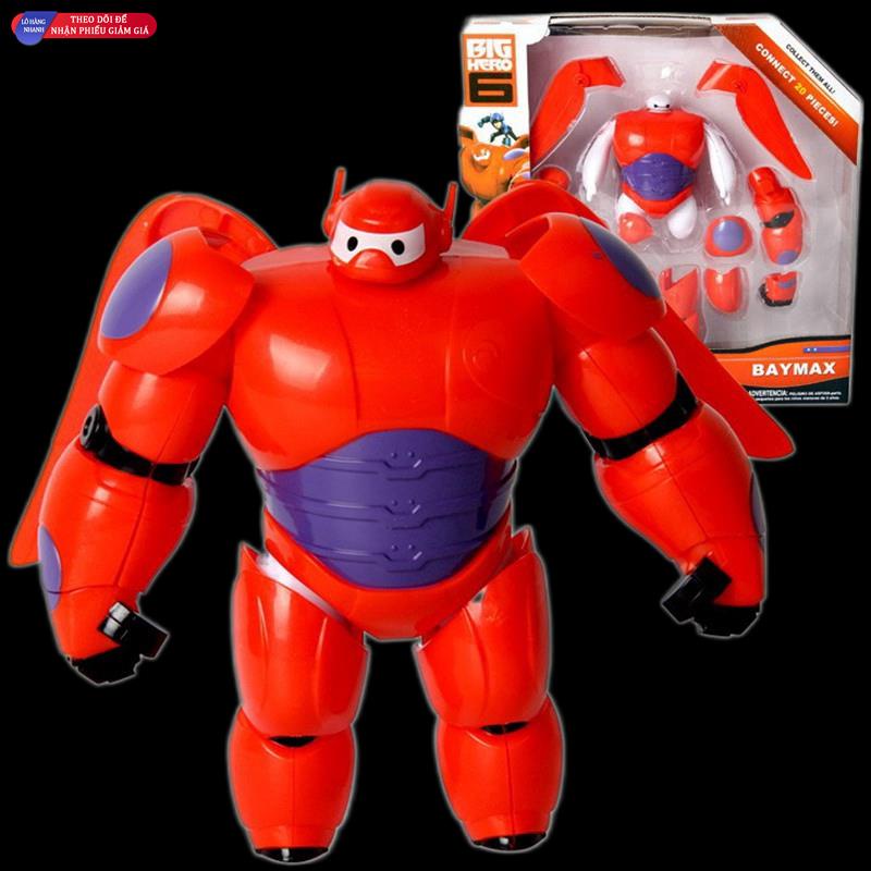 ☸◄∏Đồ chơi biến hình lắp ráp Big Hero Robot Baymax Mô hình có thể di chuyển được