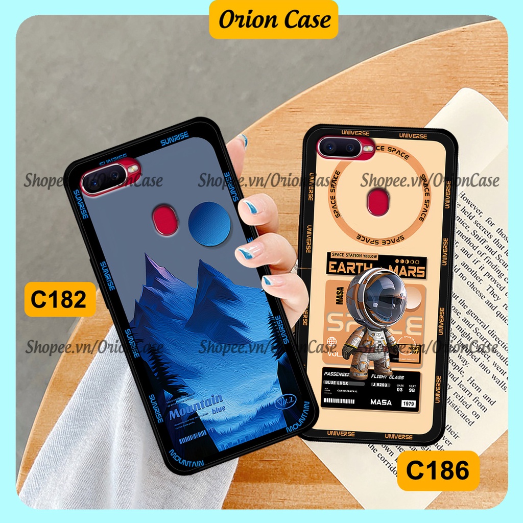 Ốp Oppo A5s / A7 / F9 / A12 in hình astronaut pro nasa, moutain cá tính.ốp lưng chống sốc.
