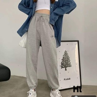 [Sói Xám] [Free ship 50k] ❤️❤️❤️- Quần lô gô chun chân simple HT12 -Vải xịn