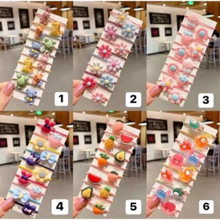 Vỉ 10 Dây Buộc Tóc Cho Bé Gái Siêu Cute