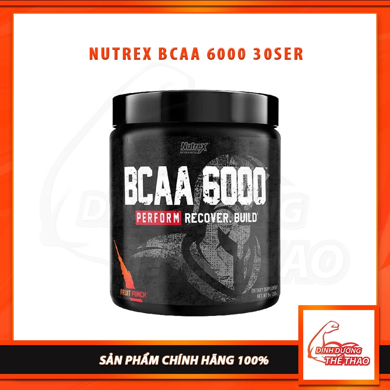 BCAA 6000 Thực Phẩm Bổ Sung Chống Dị Hóa Và Phục Hồi Cơ Bắp Nutrex Bcaa 6000 30 Lần Dùng
