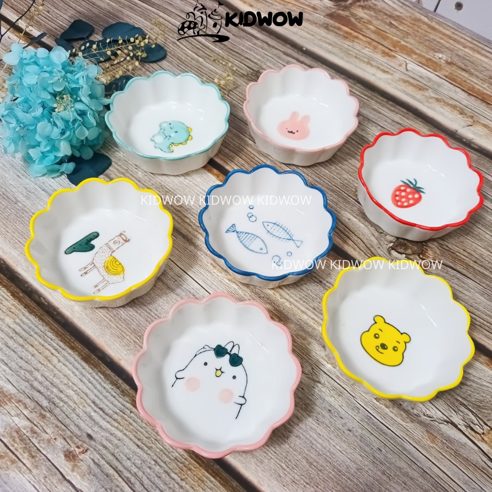 Chén Bát Sứ Nhiều Màu Sắc Hình Dáng Đáng Yêu Cho Bé Ăn Dặm