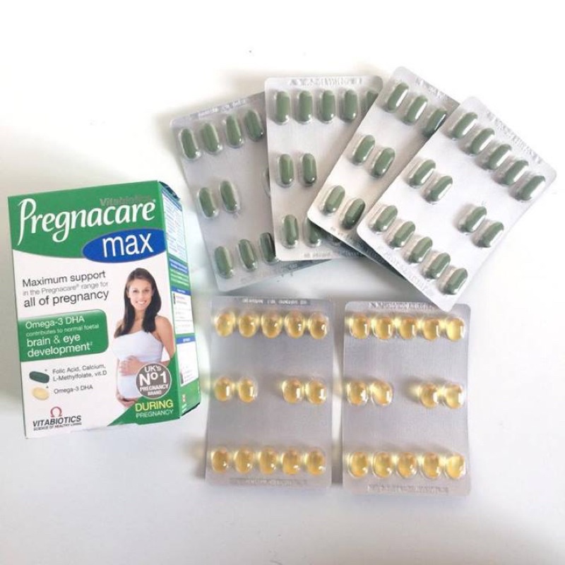 Vitamin Pregnacare Max 84 Viên bổ sung sắt, canxi, acid folic, Dha cùng các vitamin khoáng chất thiết yếu cho bà bầu