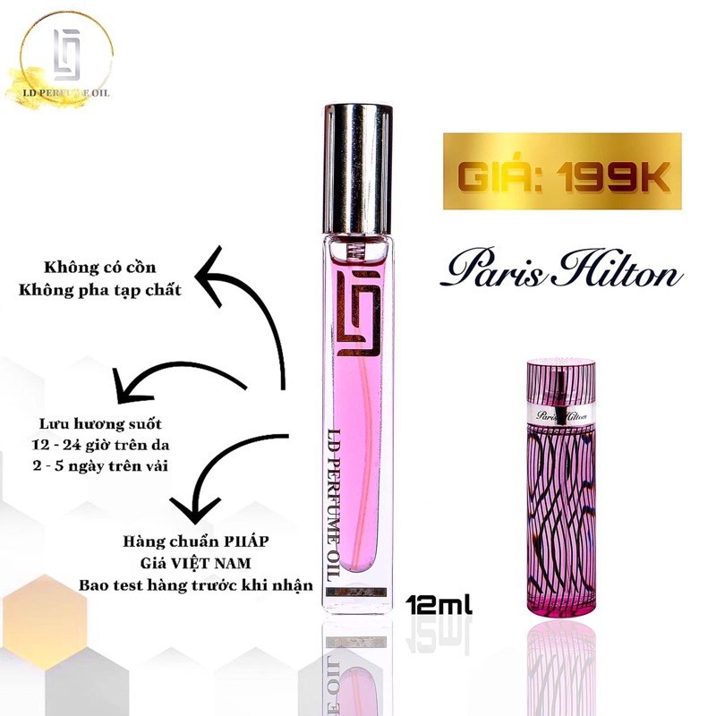 Tinh dầu nước hoa Pháp LD PERFUME OIL 12ml | Thế Giới Skin Care