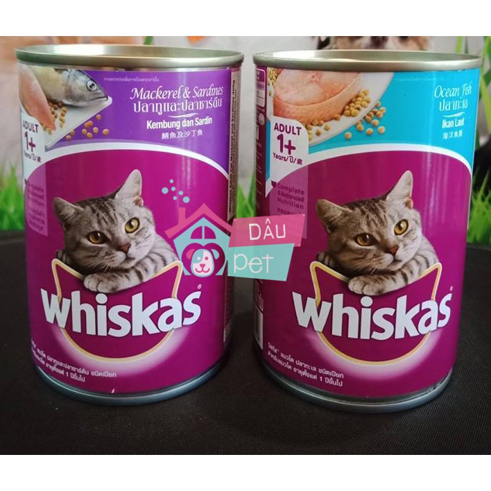 1 thùng pate Whiskas lon 400gr cho mèo (24 lon)