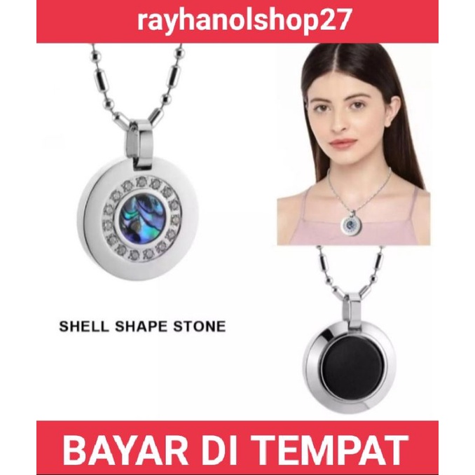 (Thanh Toán Tại Chỗ) Dây Chuyền Mặt Vỏ Sò Năng Lượng Cao 2000cc ANION Tốt Cho Phụ Nữ / Tuổi Teen