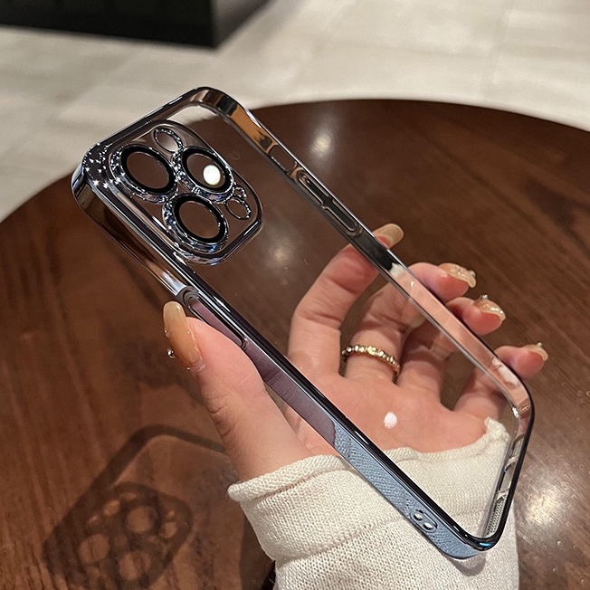 Ốp Điện Thoại Nhựa Cứng Trong Suốt Bảo Vệ camera Cho iPhone 11 Pro MAX/ 13promax/ 12pro/Xsmax