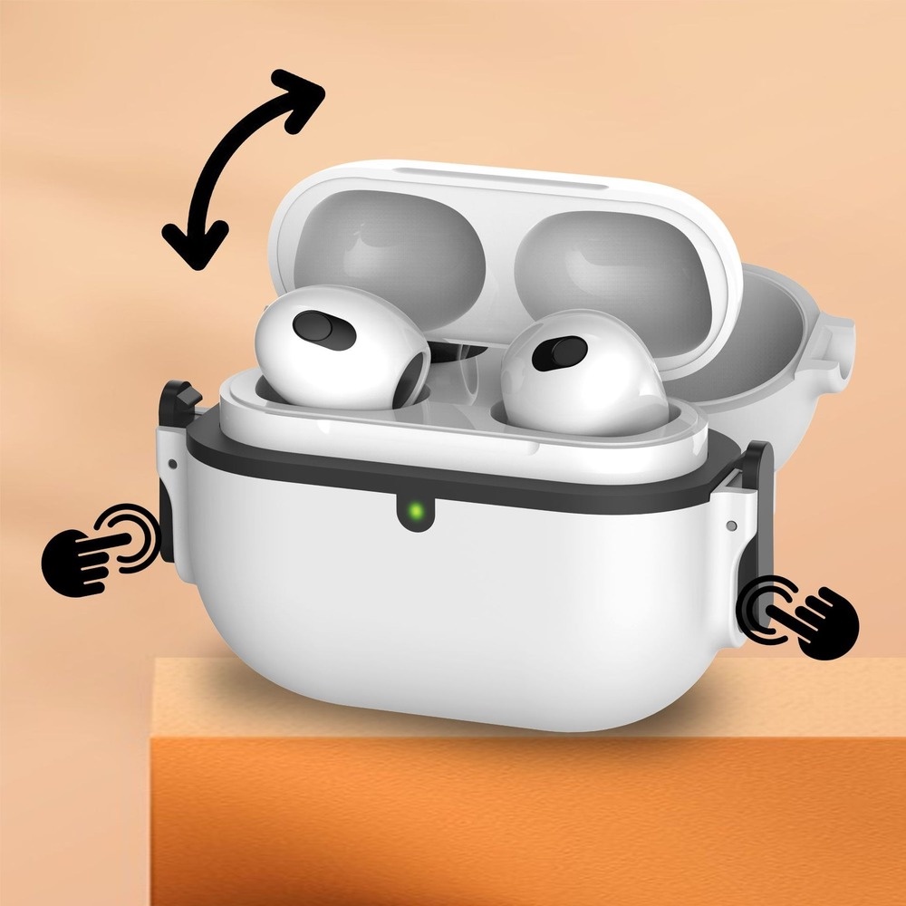 Vỏ Bảo Vệ Hộp Sạc Tai Nghe AirPods Pro 2 Series Chống Sốc Chống Trầy Xước Mềm Mại Kèm Móc Khóa Dành Cho Ipod 3 2 & 1 Ốp