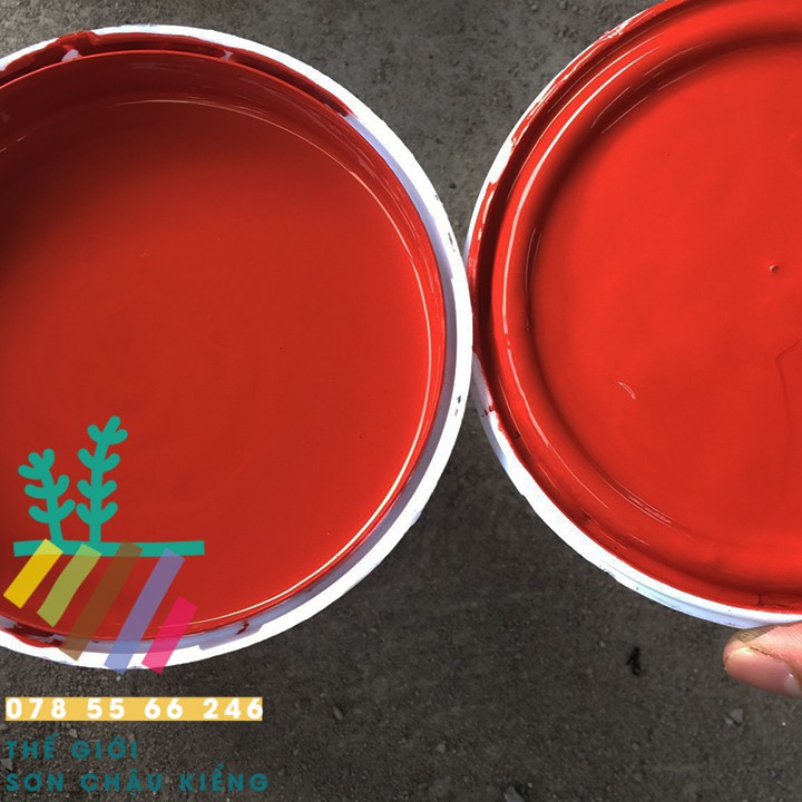 (nhiều màu theo nhà SX) Sơn chậu kiểng hệ nước ngoài trời YES PAINT Lon 1Kg