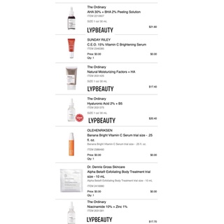 [Bill Sephora] Serum The Ordinary – AHA 30% + BHA 2% Peeling Solution