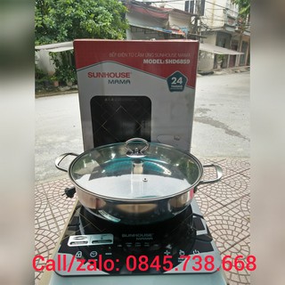 BẾP ĐIỆN TỪ CẢM ỨNG SUNHOUSE MAMA SHD6859 kèm nồi lẩu hấp