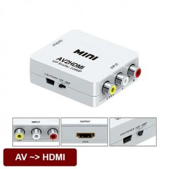 [FREESHIP] BOX CHUYỂN MINI AV RA VGA, HDMI