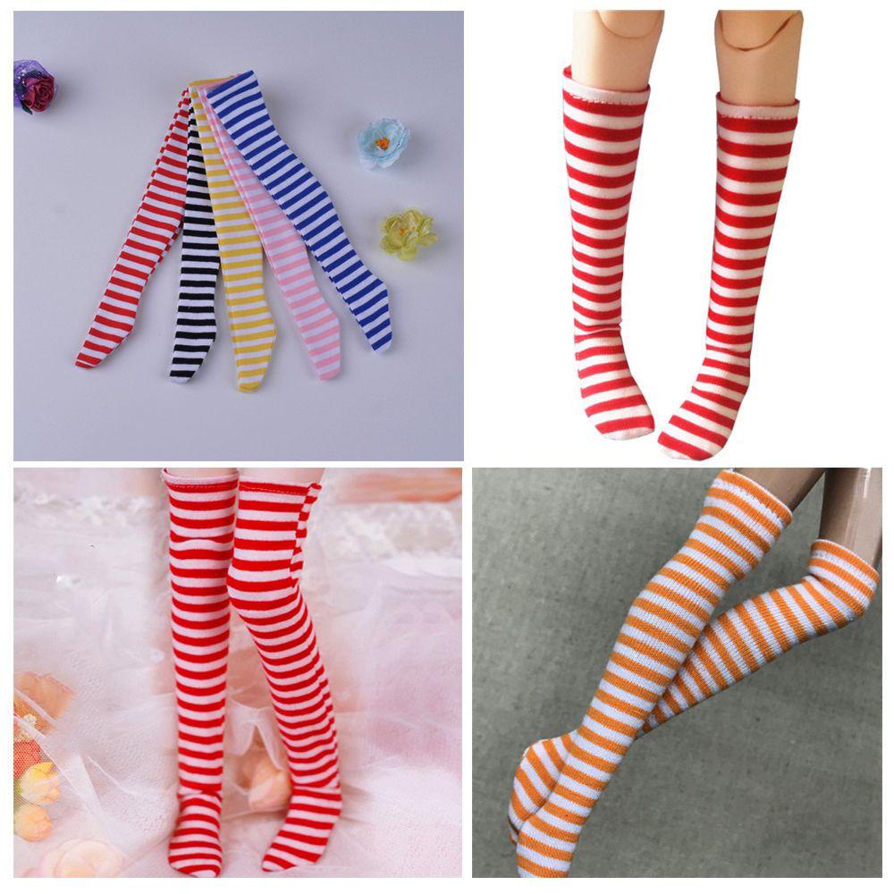 WONDER 1 Đôi Tất Sọc Chất Lượng Cao Cho Búp Bê