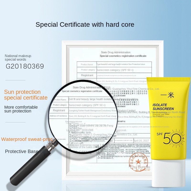 Kem Chống Nắng Spf50 + Chống Tia Cực Tím Trọng Lượng Nhẹ Dễ Tẩy Trang Không Nhờn