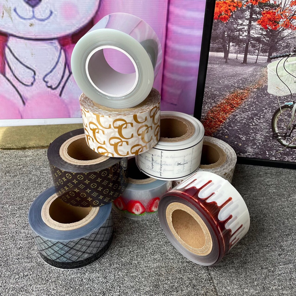 Cuộn quấn bánh kem 8cm hình dáng hiện đại trang trí bánh sinh nhật HPBD siêu chất