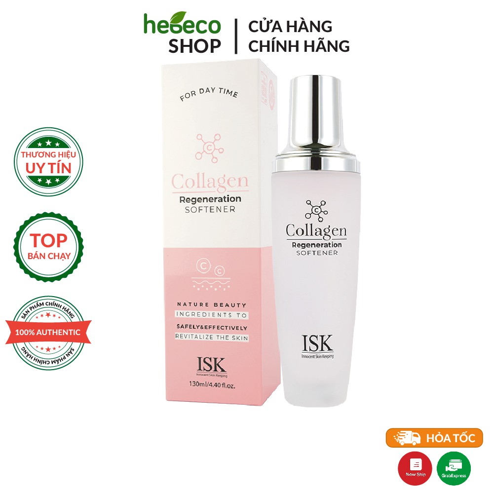 Nước hoa hồng săn chắc và làm trắng da ISK Collagen Regeneration Softner 130ml - Hàn Quốc Chính Hãng