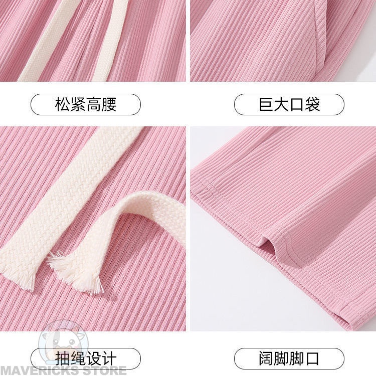 Quần Lụa Lạnh Mỏng Ống Rộng Lưng Cao Thời Trang Mùa Hè Phong Cách Hàn Quốc Dành Cho Nữ