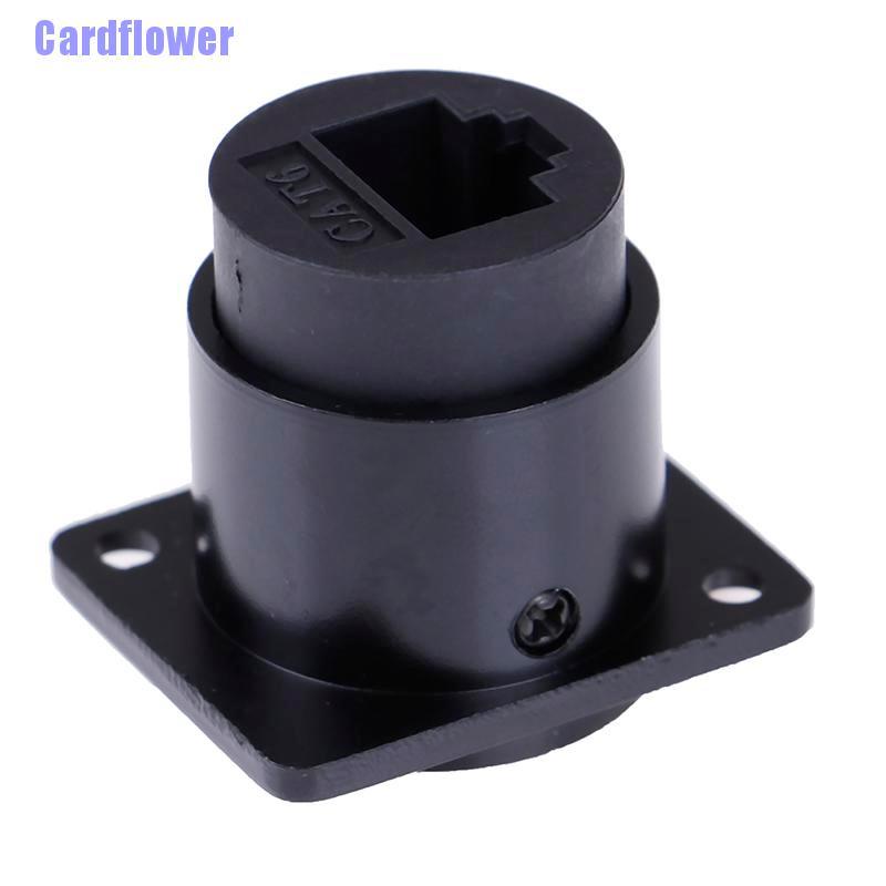 Cardflower  RJ45 D-type module socket female signal connector cat6 panel mount network