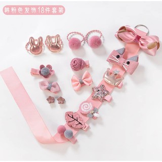 Set kẹp tóc 18 chi tiết cho bé yêu